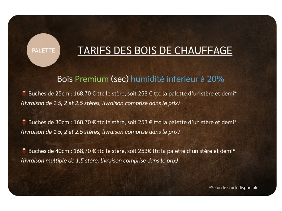 buches de bois de chauffage livraison fougeres